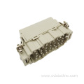 High density male female heavy duty connector 32pin